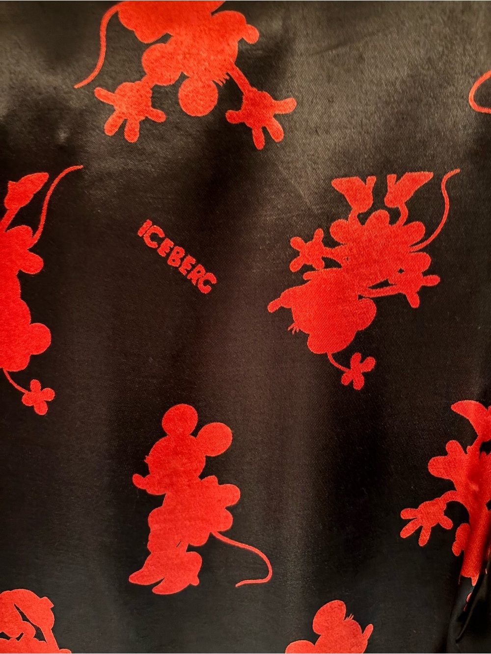 Vintage Iceberg Black Suit with Red Minnie Character Print-EUC - Picture 7 of 11